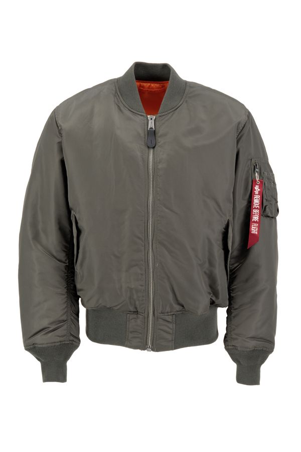 ALPHA INDUSTRIES ALPHA INDUSTRIES Prehodna jakna 'MA-1'  jelka / rdeča / bela