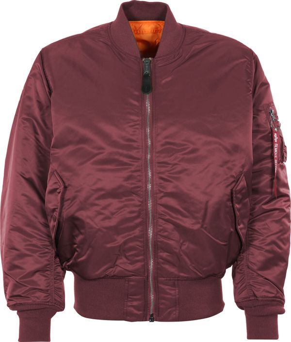 ALPHA INDUSTRIES ALPHA INDUSTRIES Prehodna jakna 'MA-1'  neonsko oranžna / burgund