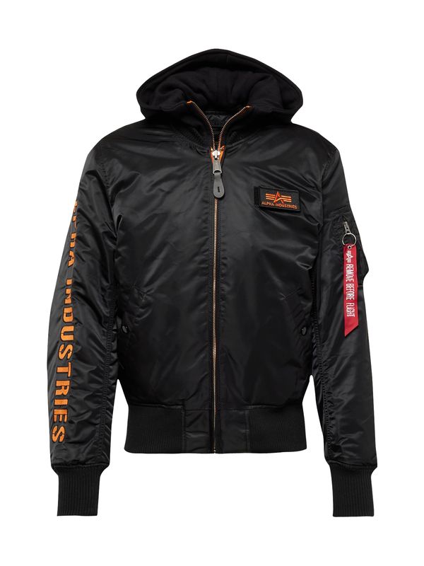 ALPHA INDUSTRIES ALPHA INDUSTRIES Prehodna jakna 'MA-1'  oranžna / črna