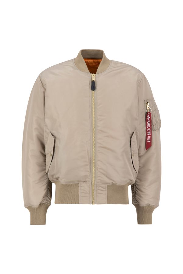 ALPHA INDUSTRIES ALPHA INDUSTRIES Prehodna jakna 'MA-1'  pesek / rdeča / bela