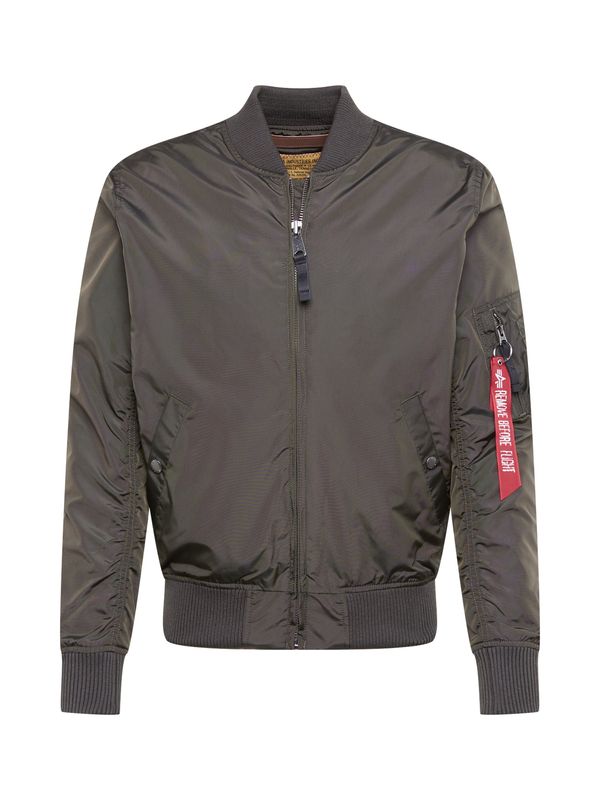 ALPHA INDUSTRIES ALPHA INDUSTRIES Prehodna jakna 'MA-1 TT'  grafit / rdeča / bela