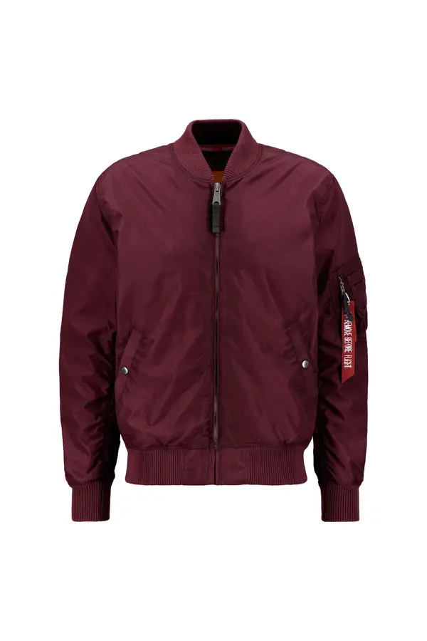 ALPHA INDUSTRIES ALPHA INDUSTRIES Prehodna jakna 'MA-1 TT'  vinsko rdeča / oksid