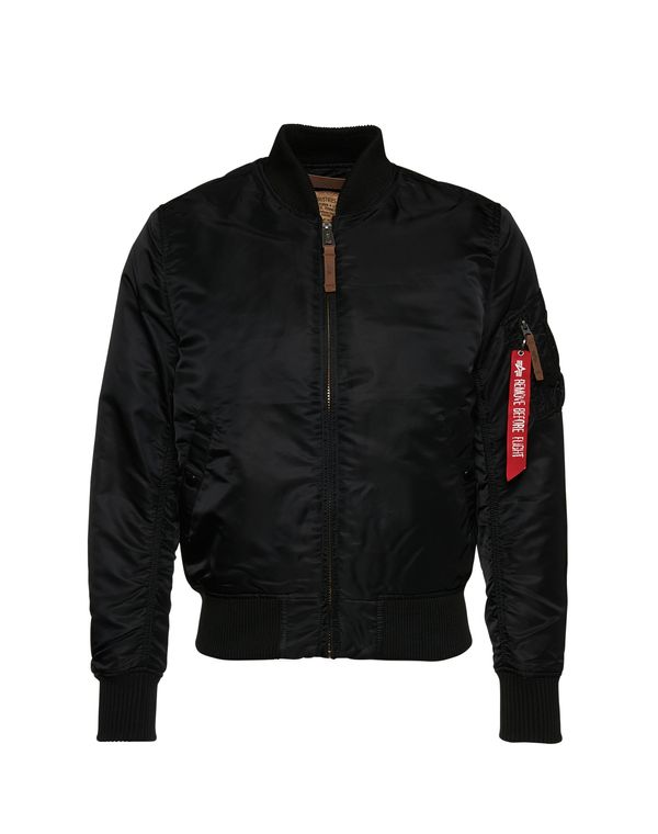 ALPHA INDUSTRIES ALPHA INDUSTRIES Prehodna jakna 'MA-1 VF 59'  rdeča / črna / bela