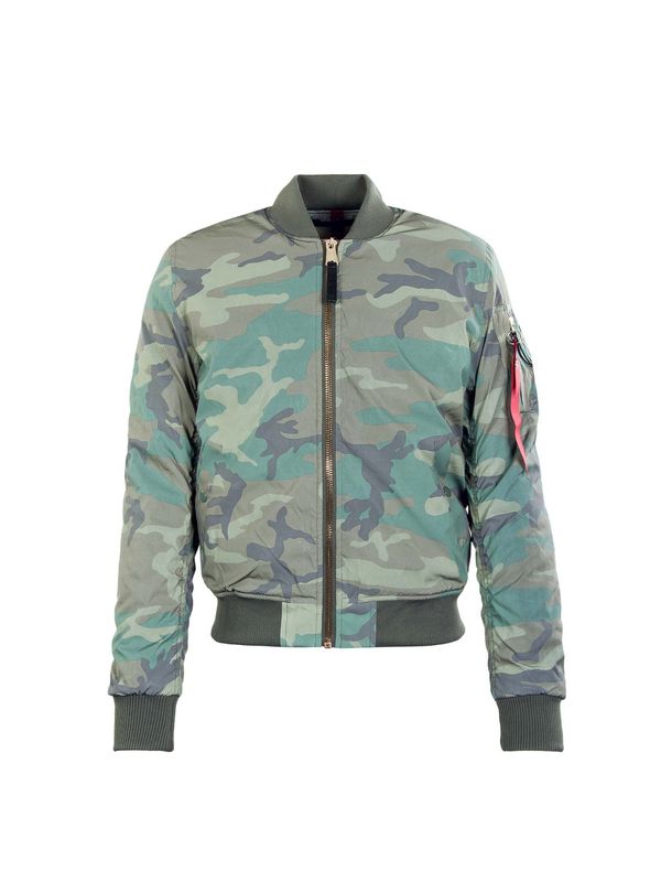 ALPHA INDUSTRIES ALPHA INDUSTRIES Prehodna jakna 'MA-1 VF 59 Reflective Camo 65'  zelena