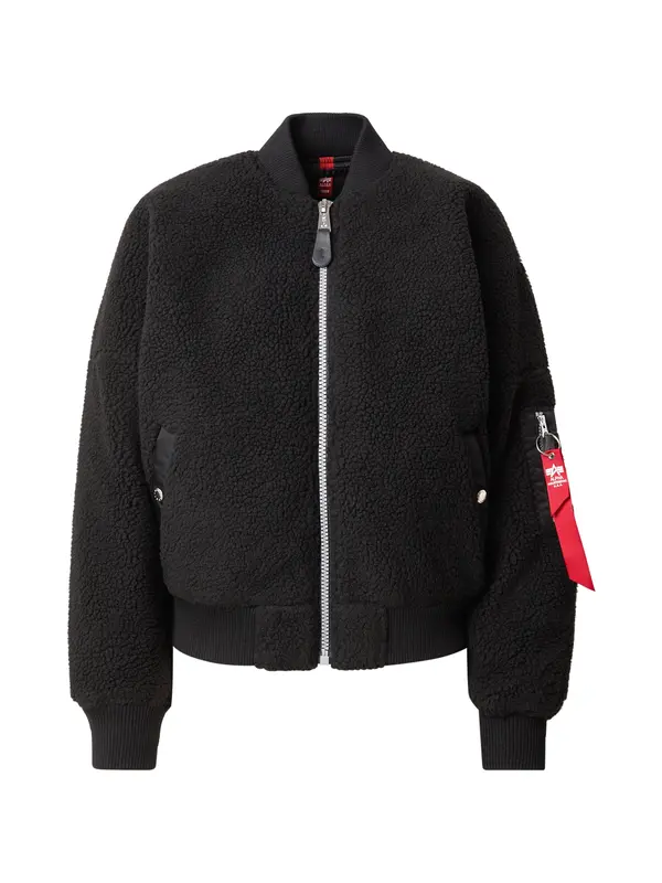 ALPHA INDUSTRIES ALPHA INDUSTRIES Prehodna jakna 'MA-1 VF'  krvavo rdeča / črna