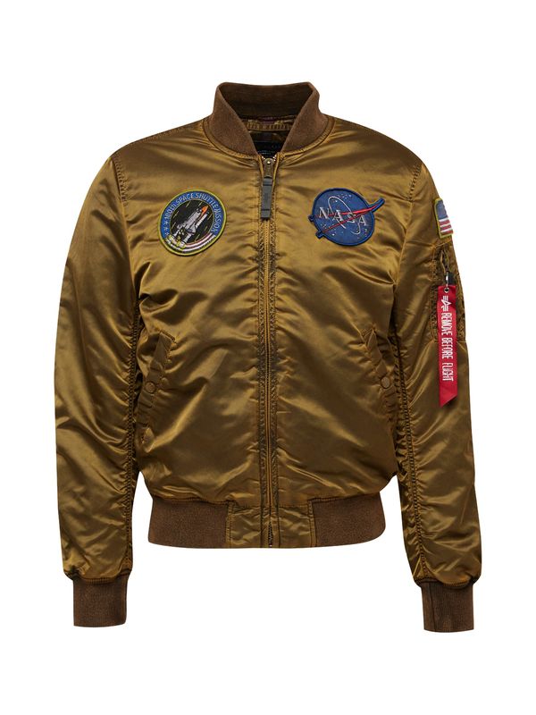 ALPHA INDUSTRIES ALPHA INDUSTRIES Prehodna jakna 'MA-1 VF NASA'  modra / umbra / rdeča / bela