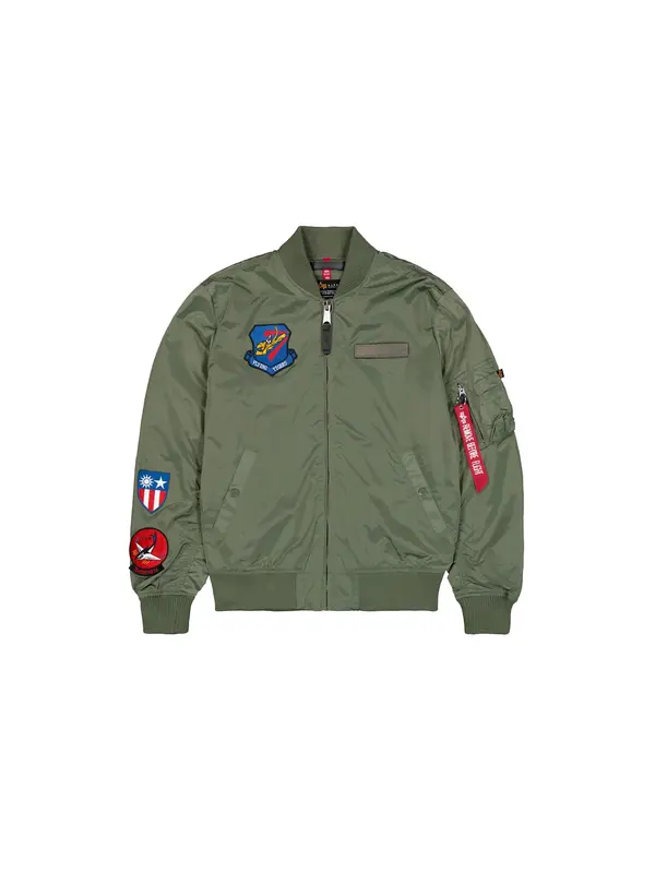 ALPHA INDUSTRIES ALPHA INDUSTRIES Prehodna jakna  modra / oliva / rdeča / bela