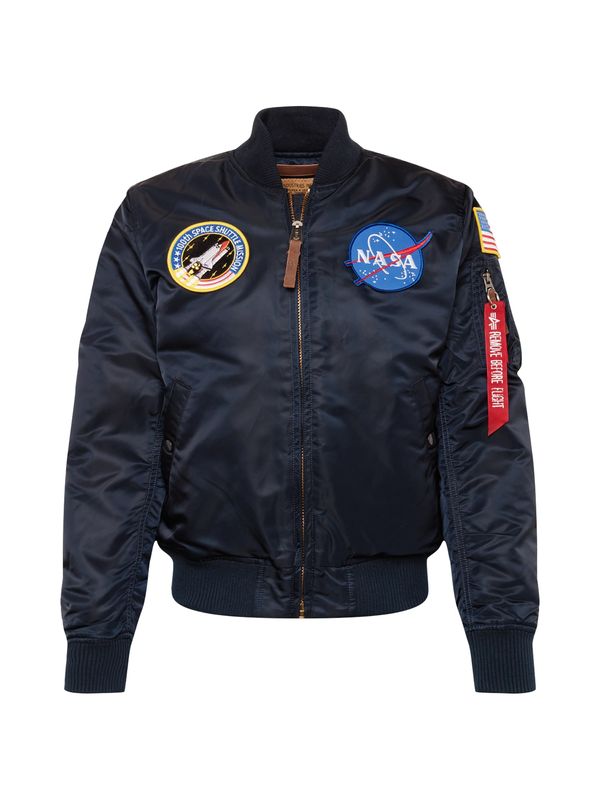 ALPHA INDUSTRIES ALPHA INDUSTRIES Prehodna jakna 'NASA'  modra / nočno modra / rdeča / bela