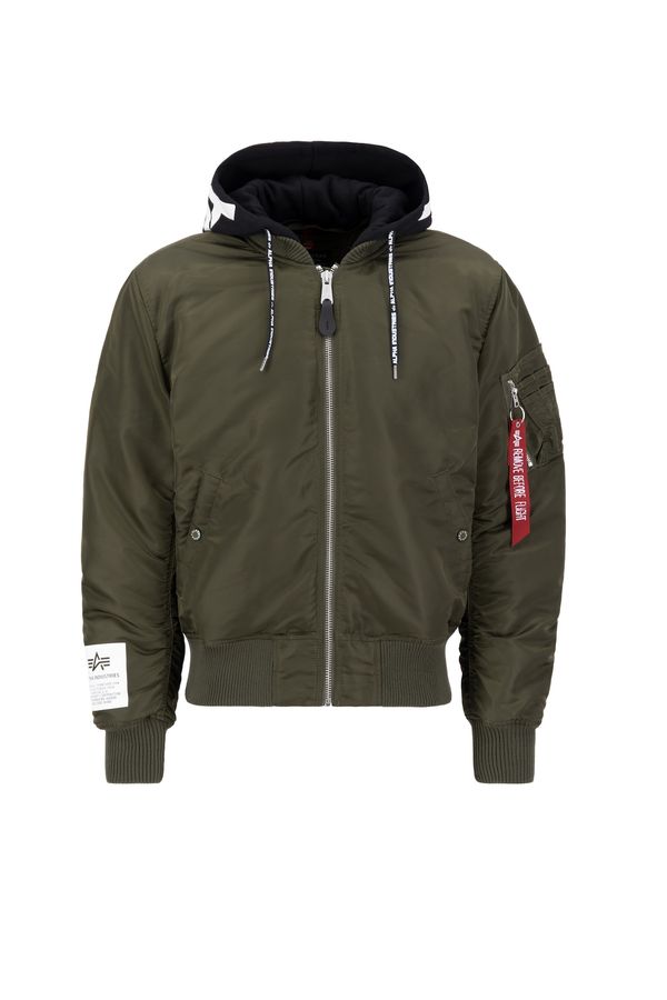 ALPHA INDUSTRIES ALPHA INDUSTRIES Prehodna jakna  oliva / črna / bela