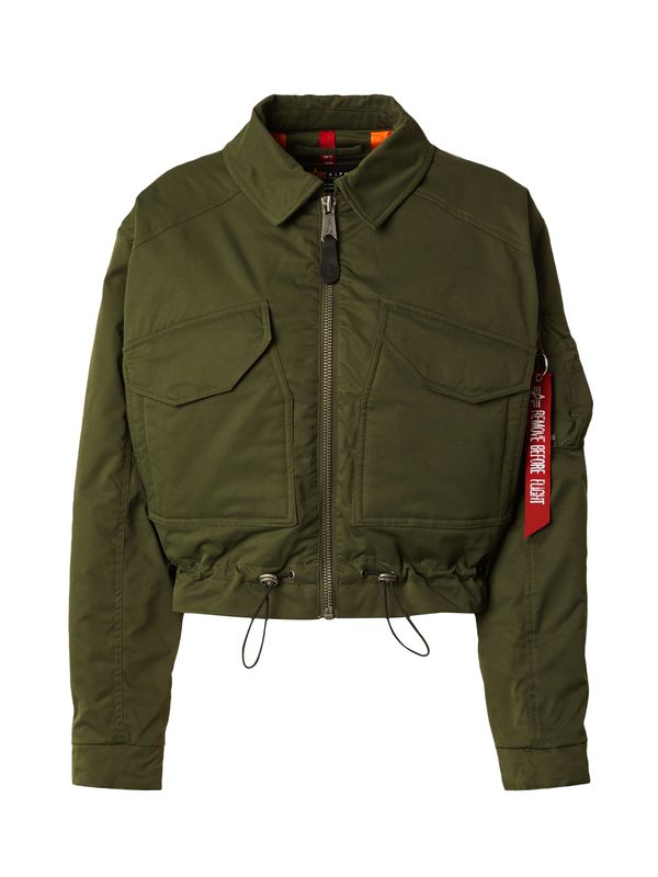 ALPHA INDUSTRIES ALPHA INDUSTRIES Prehodna jakna  oliva