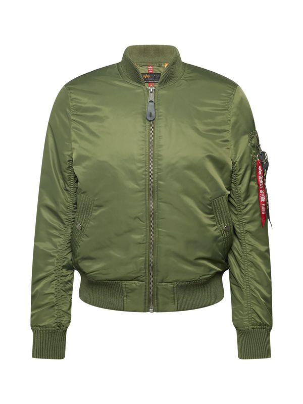 ALPHA INDUSTRIES ALPHA INDUSTRIES Prehodna jakna  oliva / rdeča