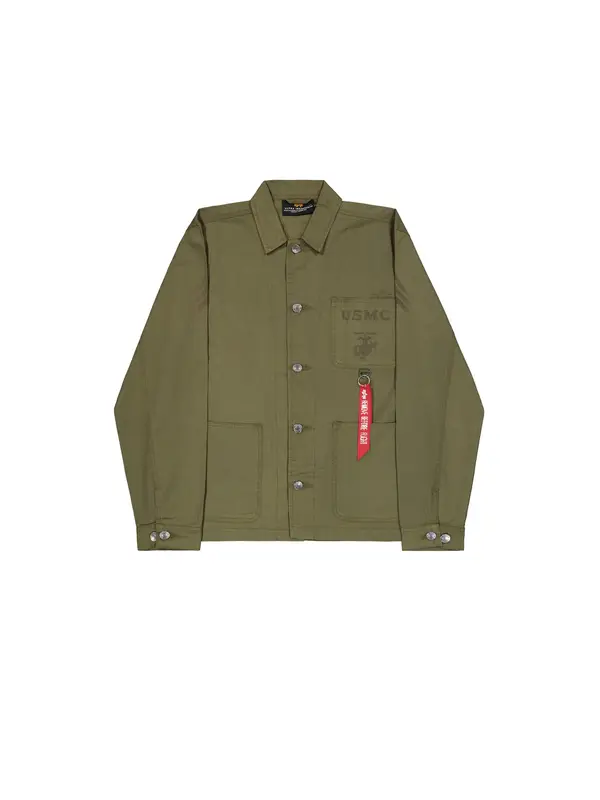 ALPHA INDUSTRIES ALPHA INDUSTRIES Prehodna jakna 'P-41 HBT'  oliva / rdeča / bela