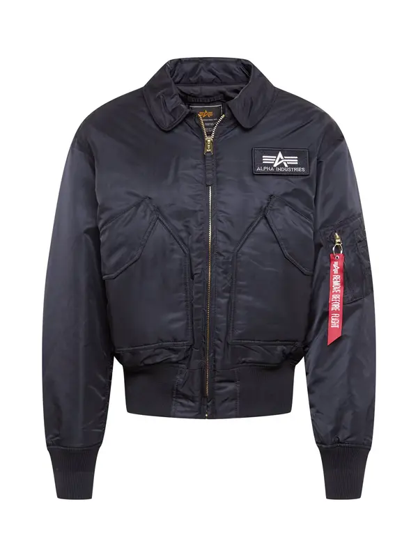 ALPHA INDUSTRIES ALPHA INDUSTRIES Prehodna jakna  rdeča / črna / bela