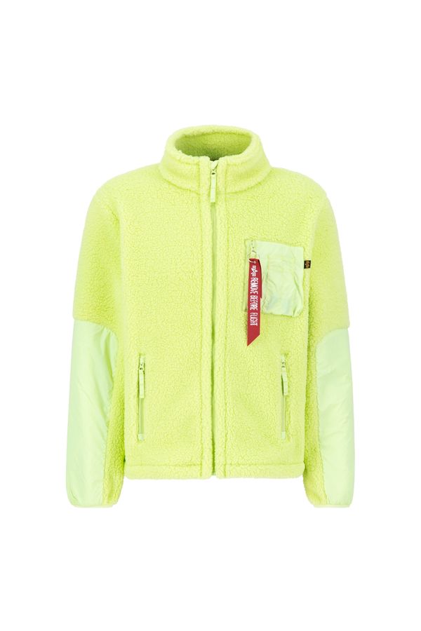 ALPHA INDUSTRIES ALPHA INDUSTRIES Prehodna jakna 'Sherpa'  neonsko rumena / rdeča