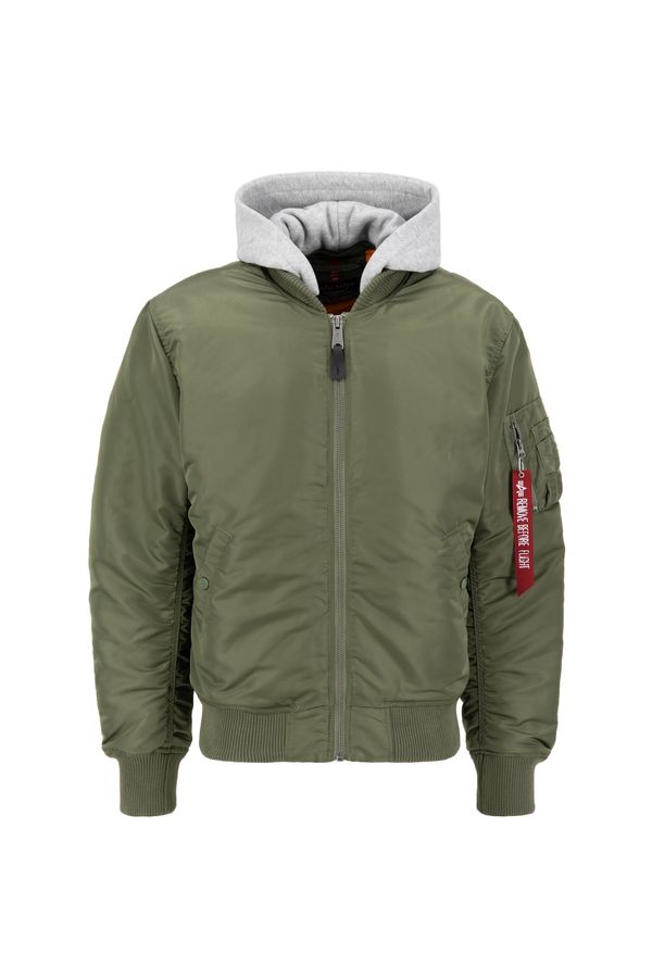 ALPHA INDUSTRIES ALPHA INDUSTRIES Prehodna jakna  siva / zelena / mešane barve