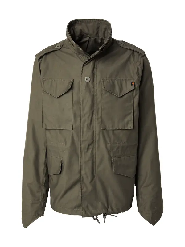 ALPHA INDUSTRIES ALPHA INDUSTRIES Prehodna jakna 'Studio M-65'  oliva / bela