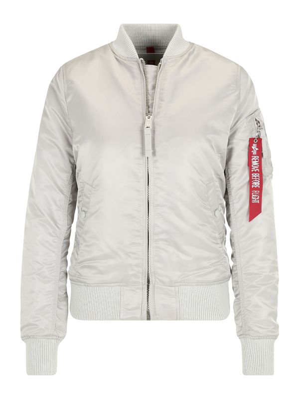 ALPHA INDUSTRIES ALPHA INDUSTRIES Prehodna jakna  svetlo siva / rdeča