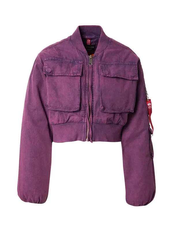 ALPHA INDUSTRIES ALPHA INDUSTRIES Prehodna jakna  temno liila
