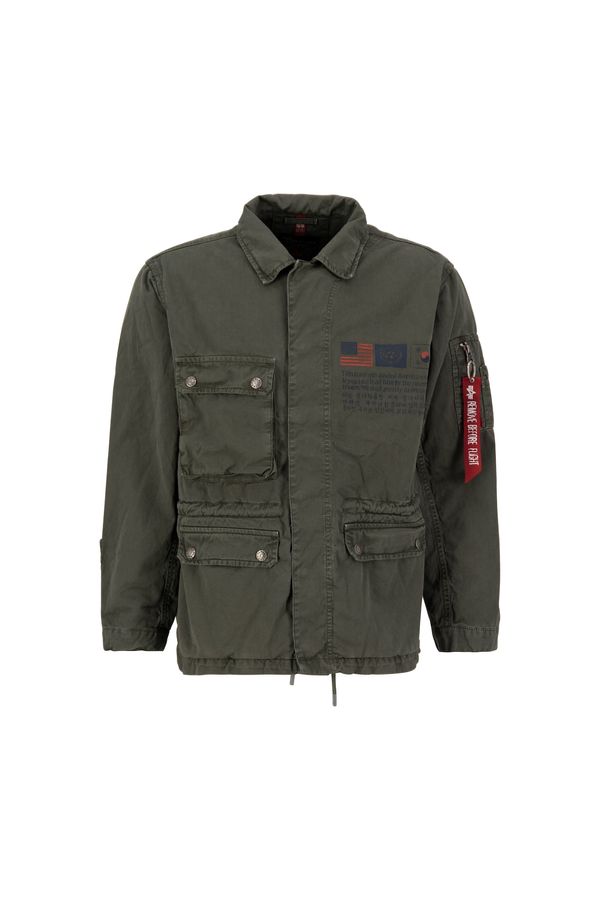 ALPHA INDUSTRIES ALPHA INDUSTRIES Prehodna jakna  temno modra / siva / rdeča