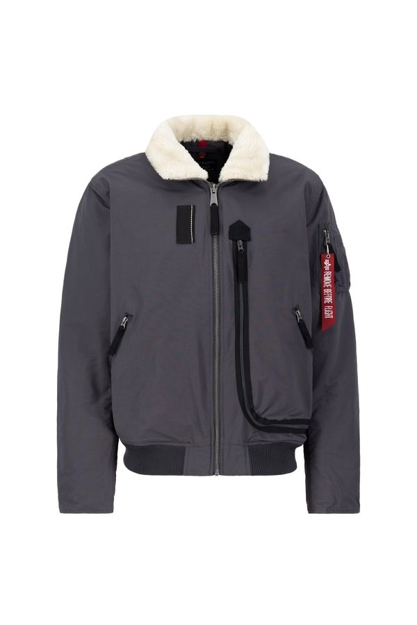 ALPHA INDUSTRIES ALPHA INDUSTRIES Prehodna jakna  temno siva / rdeča / črna / bela