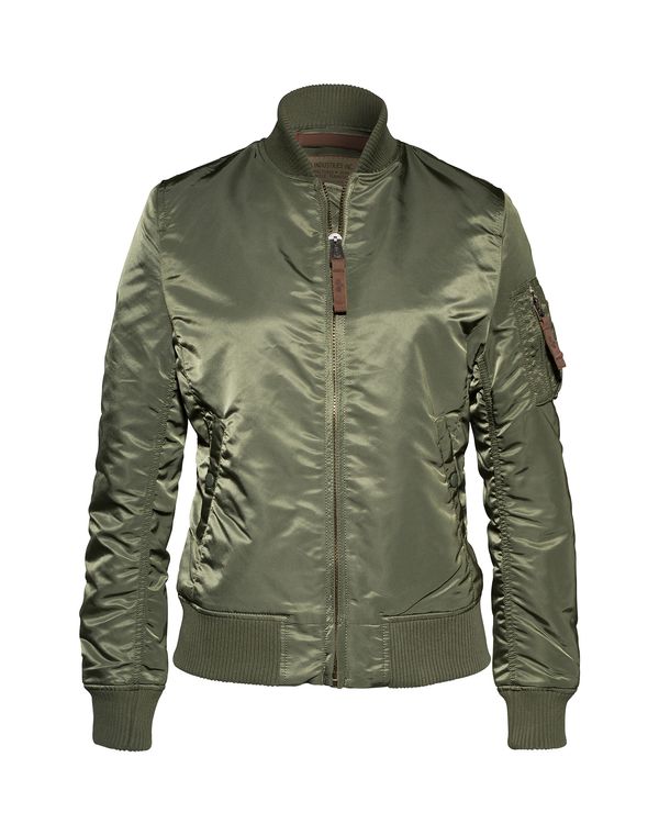 ALPHA INDUSTRIES ALPHA INDUSTRIES Prehodna jakna  temno zelena