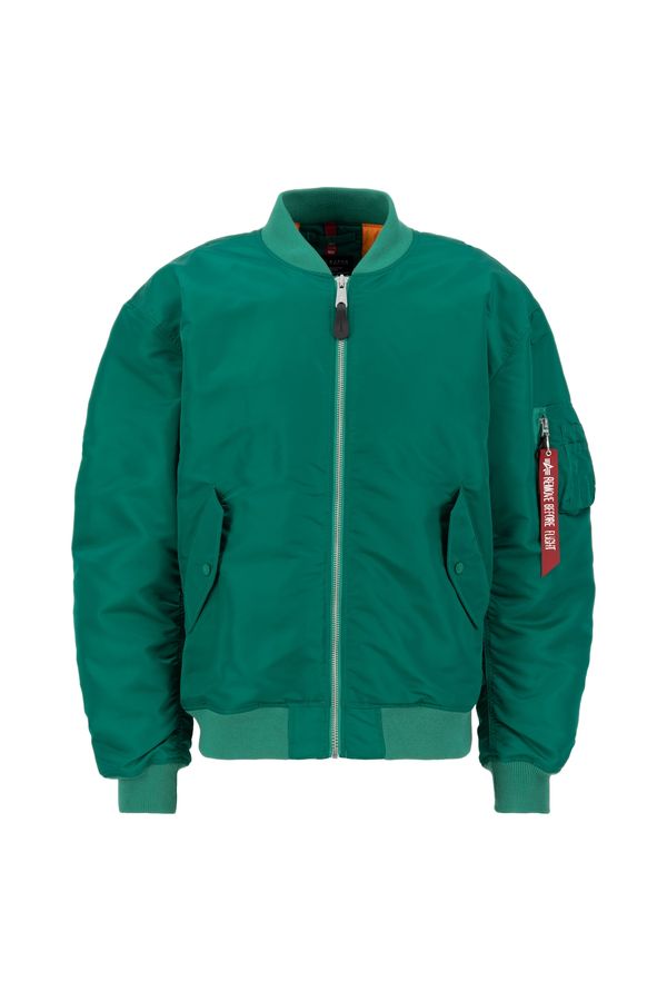 ALPHA INDUSTRIES ALPHA INDUSTRIES Prehodna jakna  zelena / rdeča