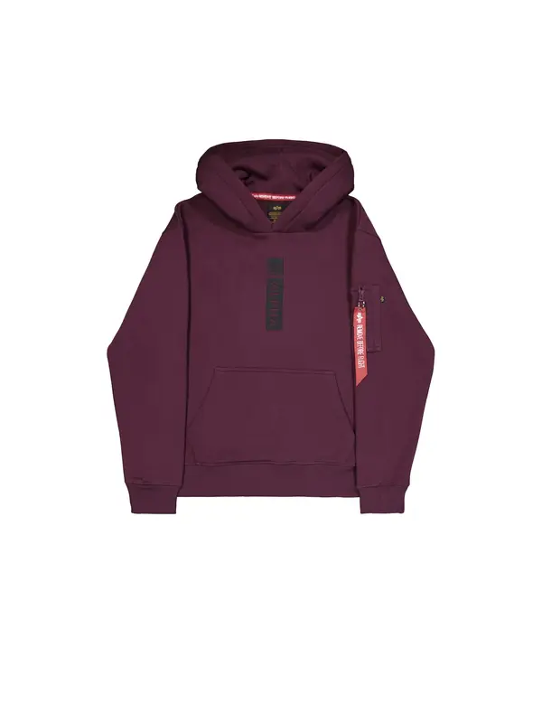 ALPHA INDUSTRIES ALPHA INDUSTRIES Pulover 'Alpha Puff'  temno rdeča / črna