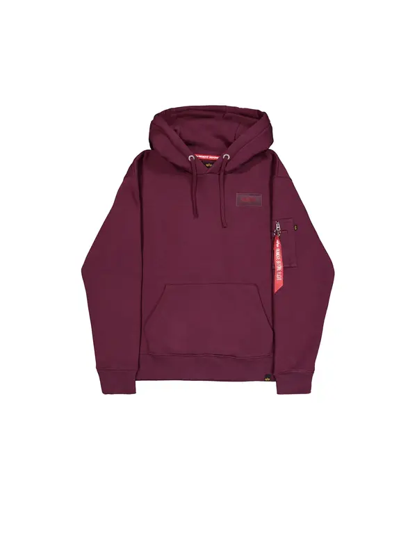ALPHA INDUSTRIES ALPHA INDUSTRIES Pulover 'Backprint'  temno rdeča / črna