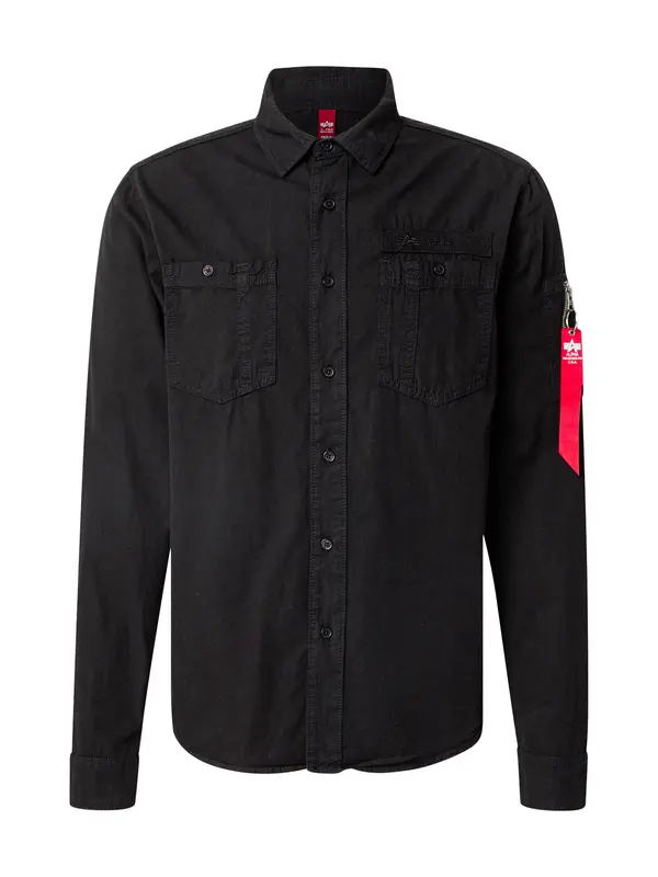 ALPHA INDUSTRIES ALPHA INDUSTRIES Srajca 'Air Force'  črna