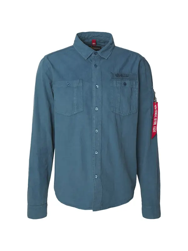 ALPHA INDUSTRIES ALPHA INDUSTRIES Srajca 'Air Force'  golobje modra / črna