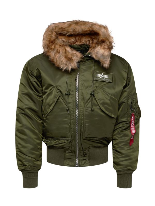 ALPHA INDUSTRIES ALPHA INDUSTRIES Zimska jakna '45P'  oliva / bela