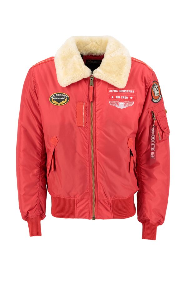 ALPHA INDUSTRIES ALPHA INDUSTRIES Zimska jakna 'Injector III Air Force'  mešane barve / rdeča