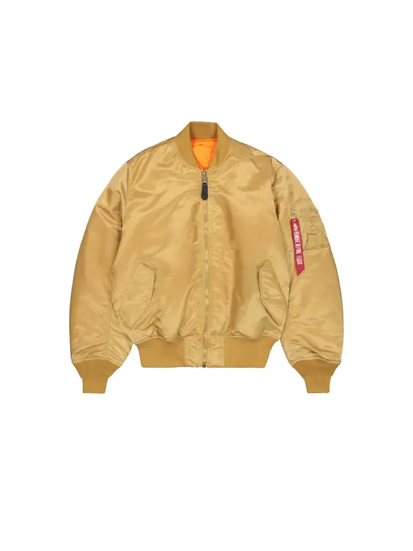 ALPHA INDUSTRIES ALPHA INDUSTRIES Zimska jakna 'MA-1 Heritage'  zlata / oranžna / rdeča