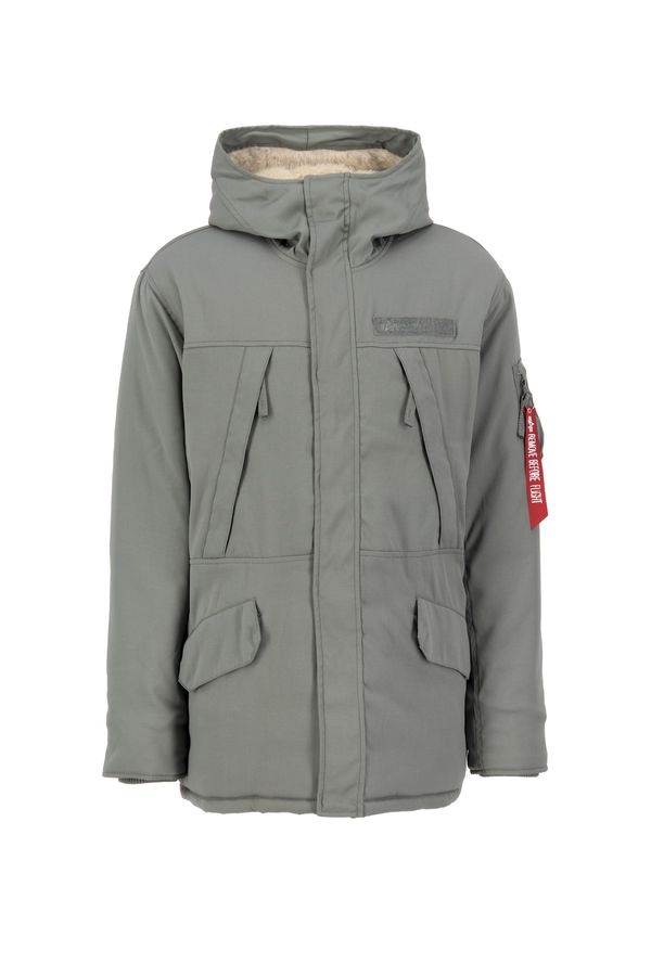 ALPHA INDUSTRIES ALPHA INDUSTRIES Zimska jakna 'N3B Expedition'  zelena / krvavo rdeča