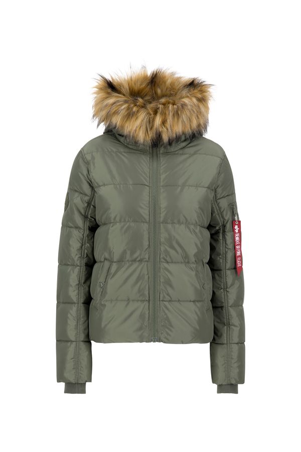 ALPHA INDUSTRIES ALPHA INDUSTRIES Zimska jakna  rjava / zelena / rdeča