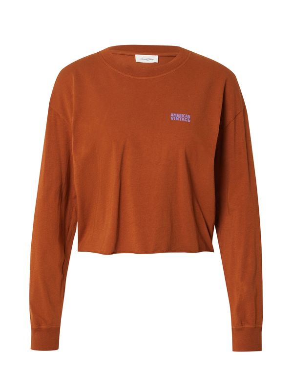 AMERICAN VINTAGE AMERICAN VINTAGE Majica 'PYMAZ'  konjak / svetlo lila