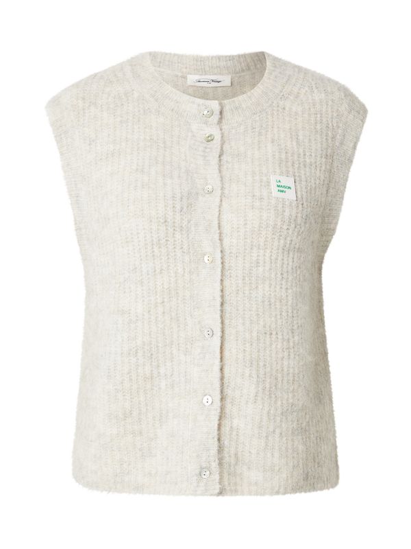 AMERICAN VINTAGE AMERICAN VINTAGE Pleten brezrokavnik 'EAST19MCE24'  svetlo siva