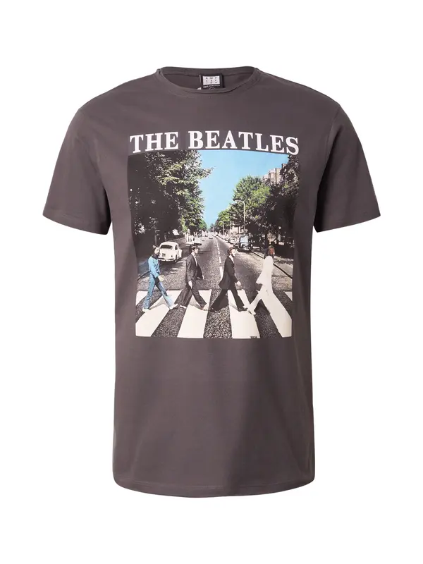 AMPLIFIED AMPLIFIED Majica 'THE BEATLES - ABBEY ROAD'  svetlo modra / antracit / smaragd / bela