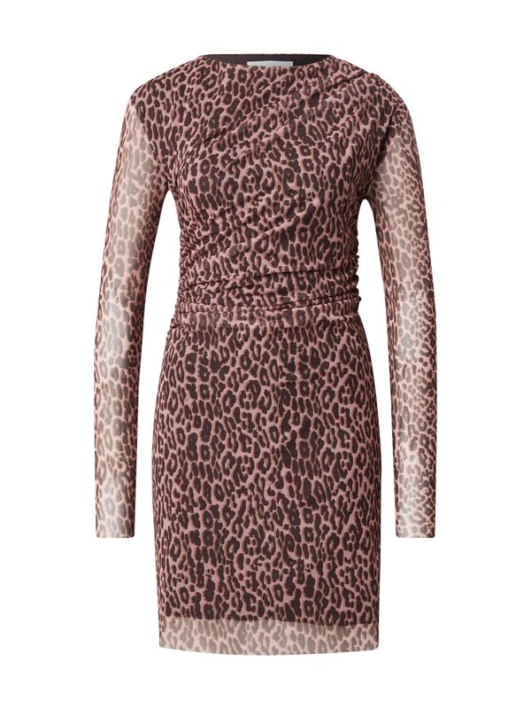 & Other Stories & Other Stories Obleka  nude / brokat / temno rjava