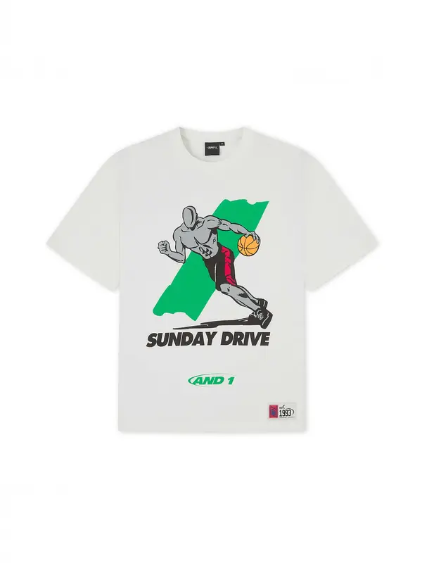 AND1 AND1 Majica 'Sunday Drive'  temno rumena / svetlo siva / svetlo zelena / bela
