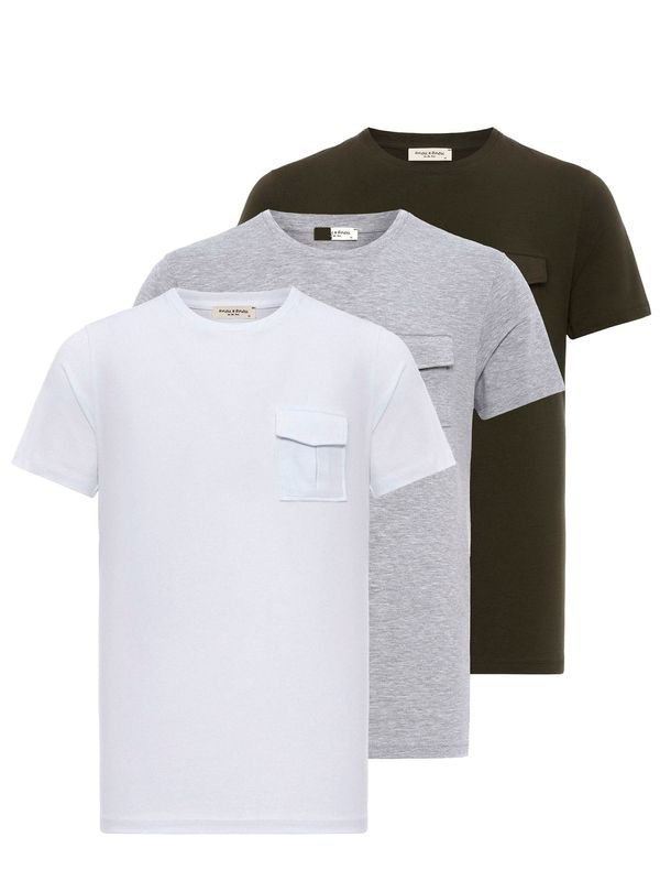 Anou Anou Anou Anou Majica  siva / antracit / bela