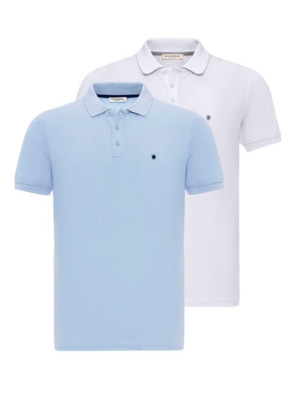 Anou Anou Anou Anou Majica  svetlo modra / bela