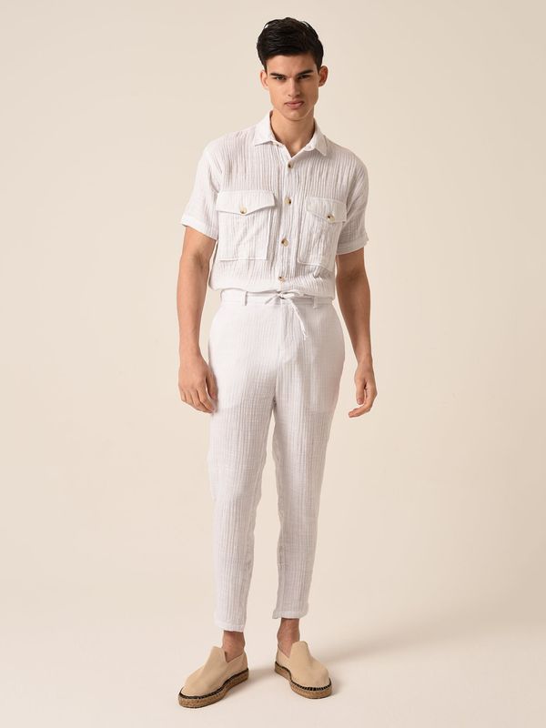 Antioch Antioch Hlače  bela