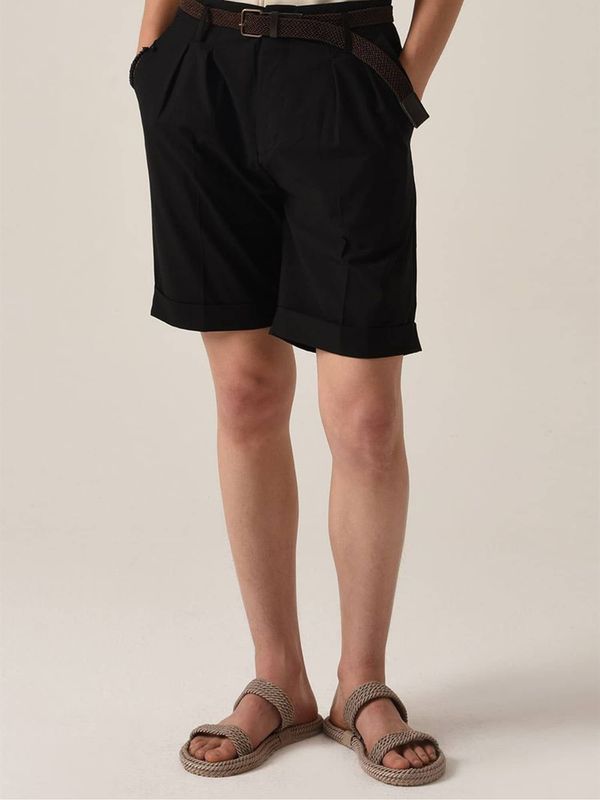 Antioch Antioch Hlače z naborki  črna