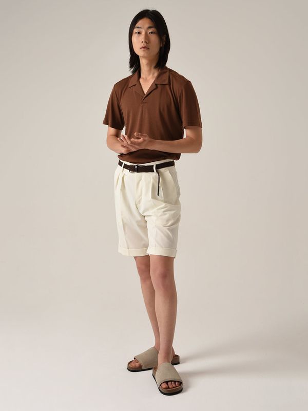 Antioch Antioch Hlače z naborki  ecru