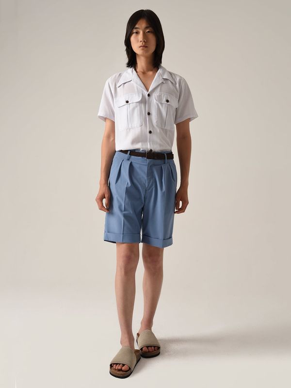 Antioch Antioch Hlače z naborki  golobje modra