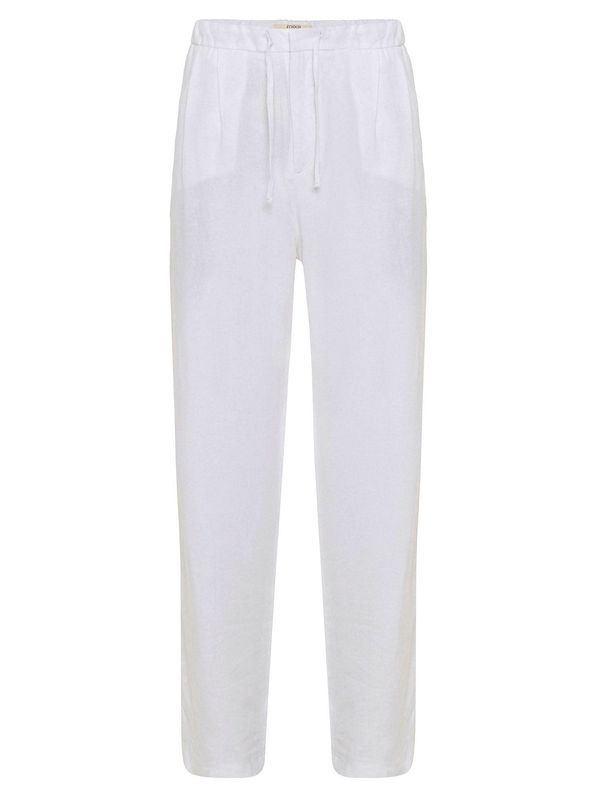 Antioch Antioch Hlače z naborki 'Gregorio'  naravno bela