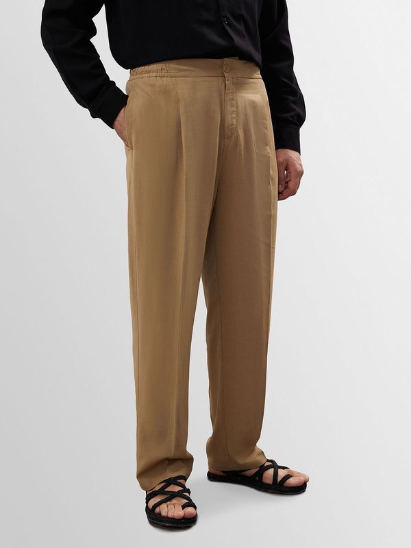 Antioch Antioch Hlače z naborki  kamela