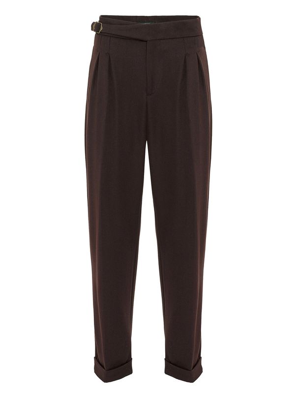 Antioch Antioch Hlače z naborki 'Ludovico'  rjava