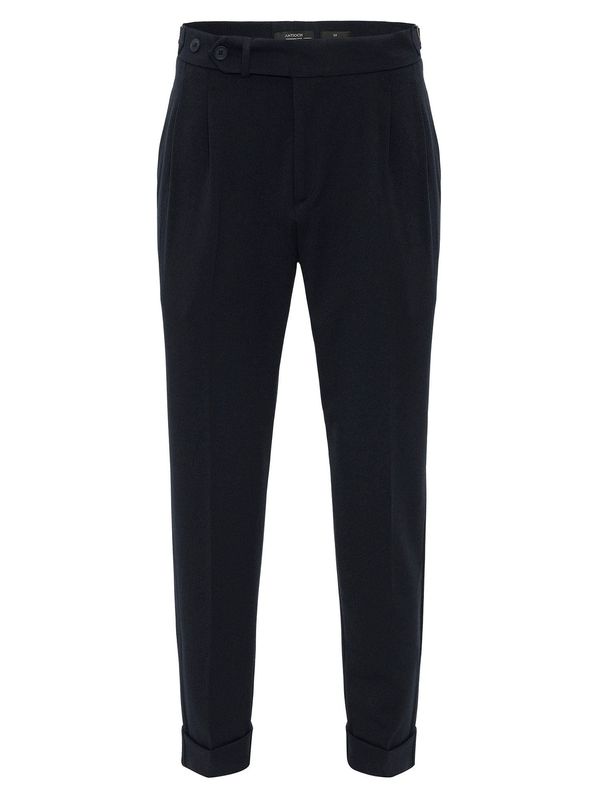 Antioch Antioch Hlače z naborki  mornarska / siva